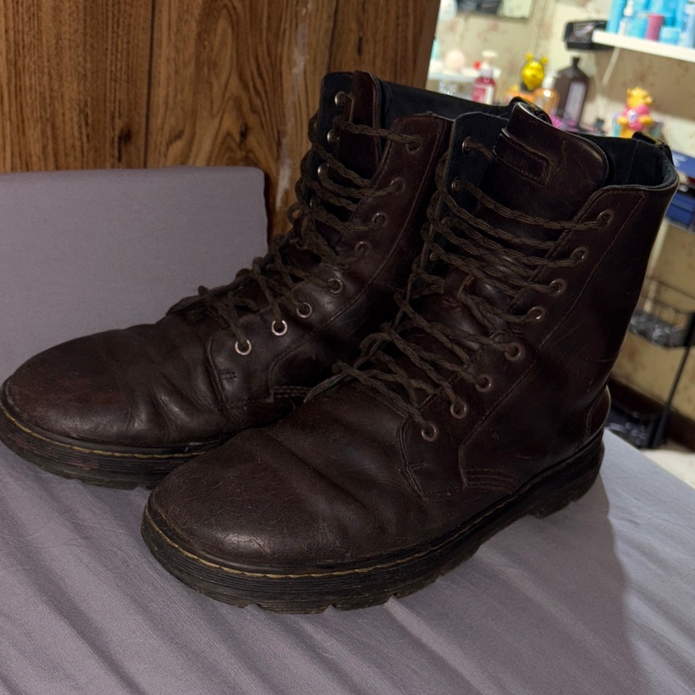 Dr. Martens Brown Combs Leather Boots